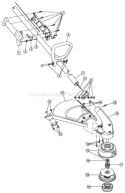 Page A Diagram and Parts List for YM1500 41BDY15G401 Yard Man Trimmer